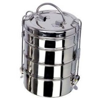 Dynore Ds_479 Stainless Steel Clip Tiffin for 4 Compartment - Image 5