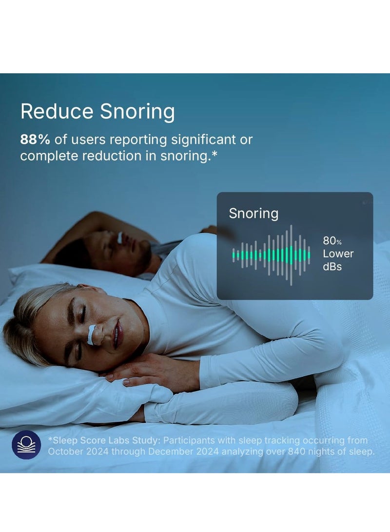 شرائط الأنف للتنفس (15 قطعة، أسود) - زيادة تناول الأكسجين، وتقليل الشخير، وتحسين جودة النوم - شرائط الأنف المقاومة للعرق وآمنة على الجلد - حل ممتاز للشخير - Image 5