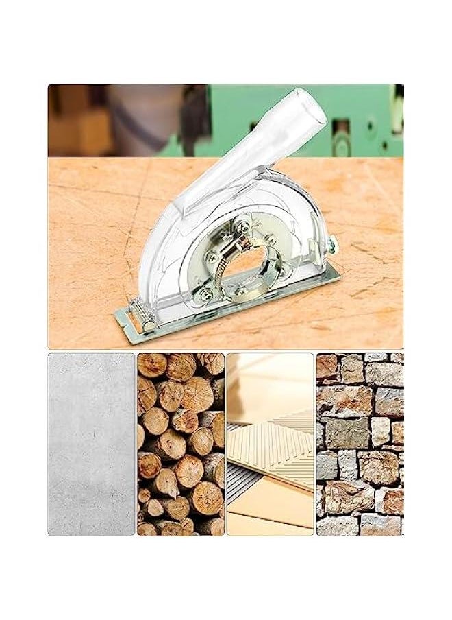 Arabest Cutting Dust Shroud for Angle Grinder 4-1/2 to 5, Transparent Cutting Dust Shroud Grinding Cover, Angle Grinder Dust Collection Attachment  - Image 4