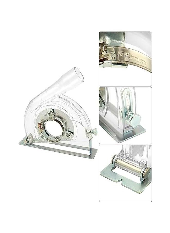 Arabest Cutting Dust Shroud for Angle Grinder 4-1/2 to 5, Transparent Cutting Dust Shroud Grinding Cover, Angle Grinder Dust Collection Attachment  - Image 5