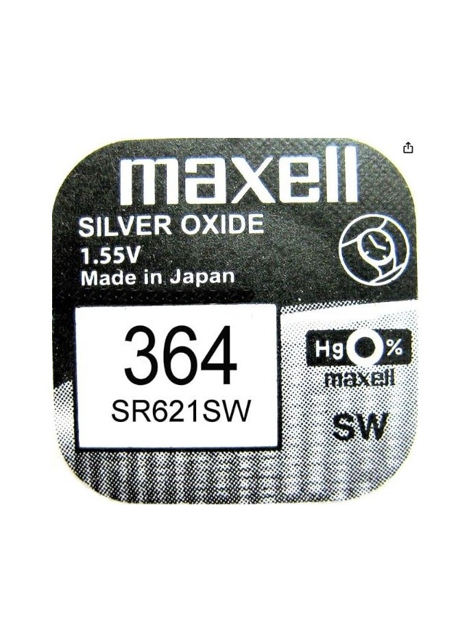 ماكسل بطارية ماكسيل 364/SR621SW 1.55 فولت- قطعة واحدة - Image 1