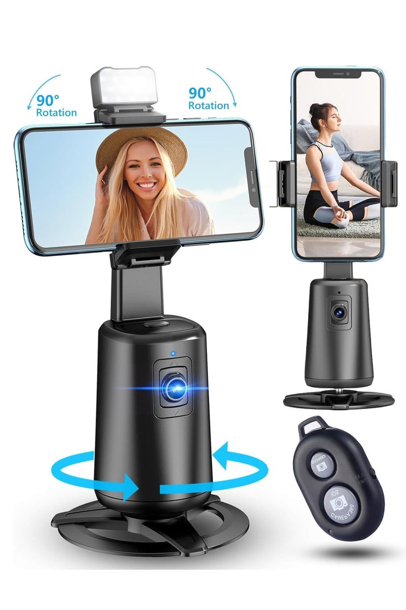 Auto Face Tracking Tripod, No App, 360° Rotation Face Body Phone Camera Mount with Rechargeable Fill Light and Remote,Smart Shooting Holder for Vlog Streaming Video Tiktok Video Recording & Unisex Multifunctional Backpack Cycling Bag with Waterproof Helmet Bag Large Capacity Scientific Partitioning Rolling Suitcase Attachment Comfortable Back Padding Lightening Load Ideal for Short TripsBundle - Image 2