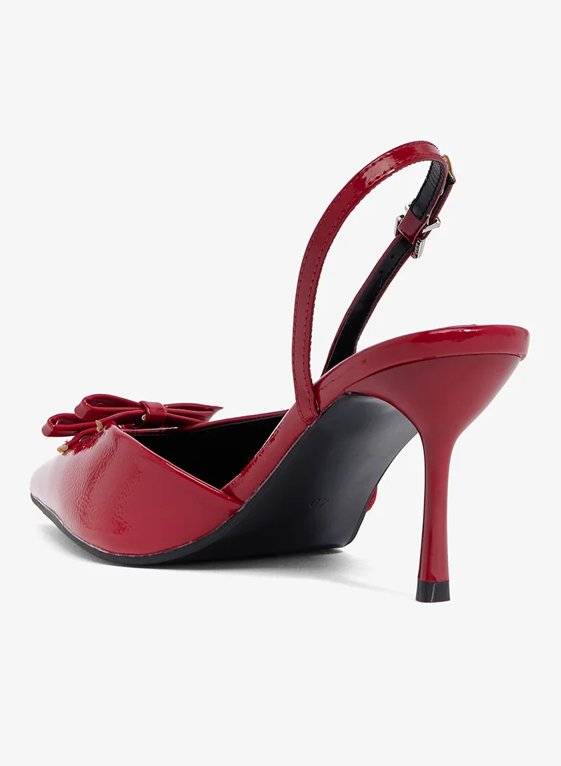 Ginger Red Bow Detail High Heel Pumps for Women | Best Price UAE