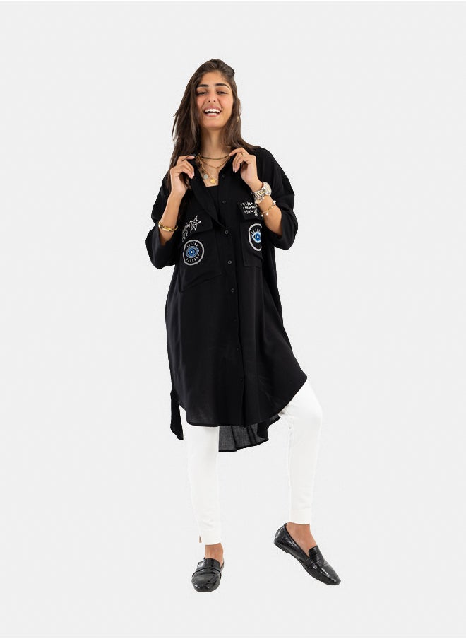 Clue Shirt with Printed Pockets  - Image 1