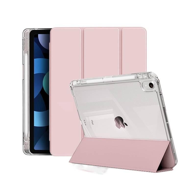 DGG Black Transparent Clear Back iPad Case for iPad Air / iPad 9.7 with Pencil Holder - Image 5