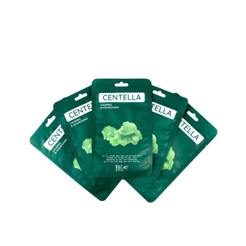 YU.R SKIN SOLUTION YU.R ME Centella Sheet Mask 25g – Soothing & Hydrating Facial Mask for Sensitive Skin - Image 2