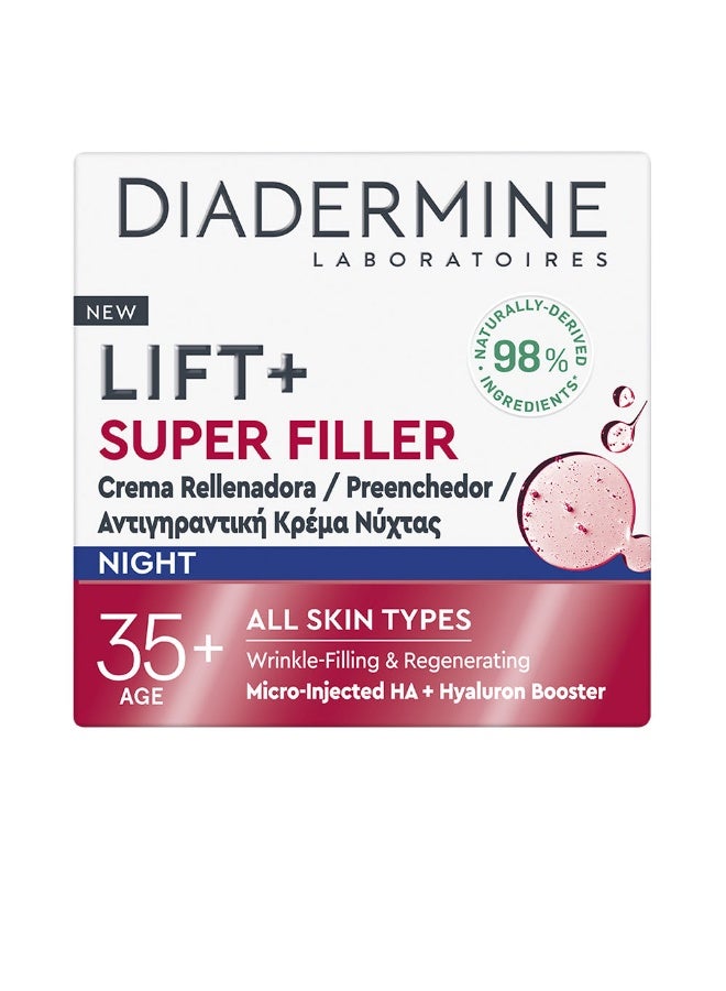 Diadermine Lift + Super Filler Plumping Night Cream 50ml - Image 1