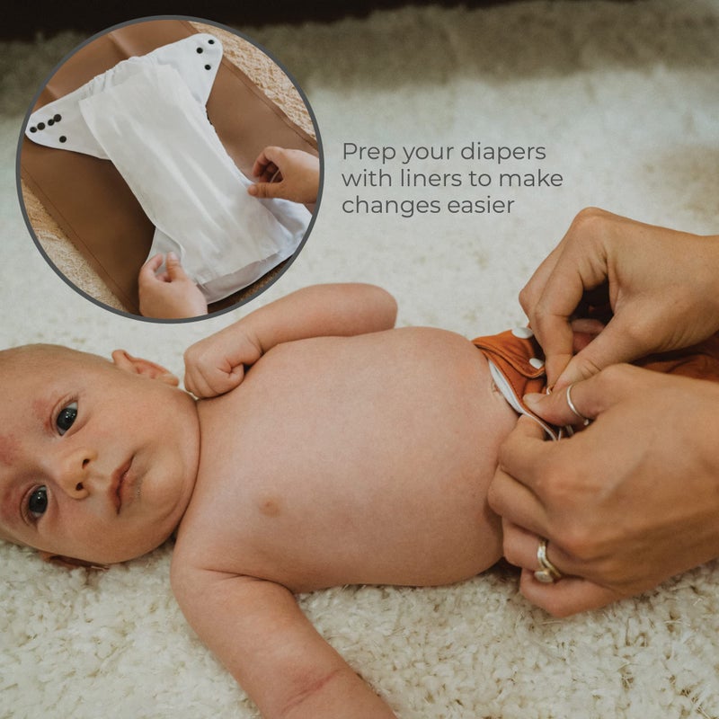 Nora's Nursery Diaper Liners for Cloth Diapers, 100 Disposable Sheets Per Roll, Made of Soft Material, by Nora's Nursery - Image 5
