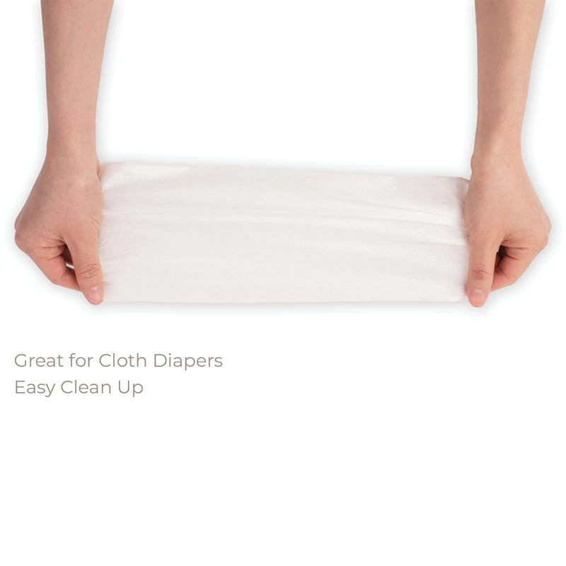 Nora's Nursery Diaper Liners for Cloth Diapers, 100 Disposable Sheets Per Roll, Made of Soft Material, by Nora's Nursery - Image 2