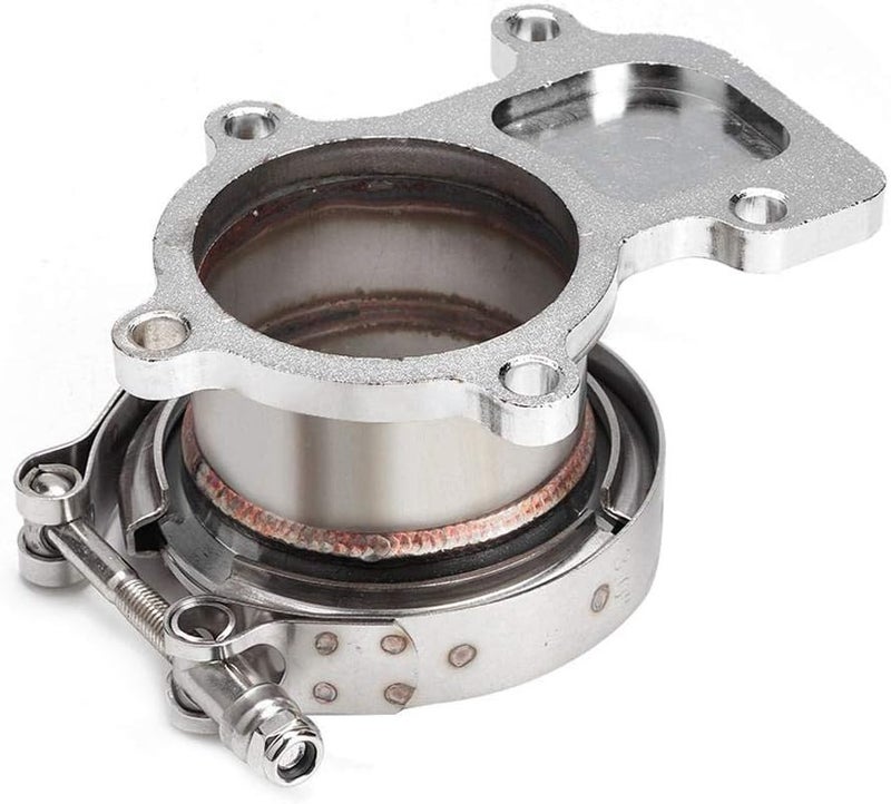 woobles Stainless Steel for Holset WH1C HX35 HX35W Downpipe Turbo Flange to 3" V-band Adaptor - Image 5