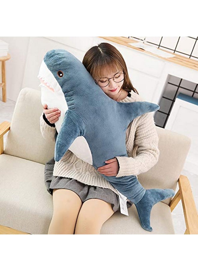 XIAOHONG - 39 Inch Giant Shark Stuffed Animal,Soft Shark Cushion Pillow Shark Plush Pillows,Chubby Stuffed Shark Toy Kid'S Room Décor,Perfect Stress Relief For Women - Image 1