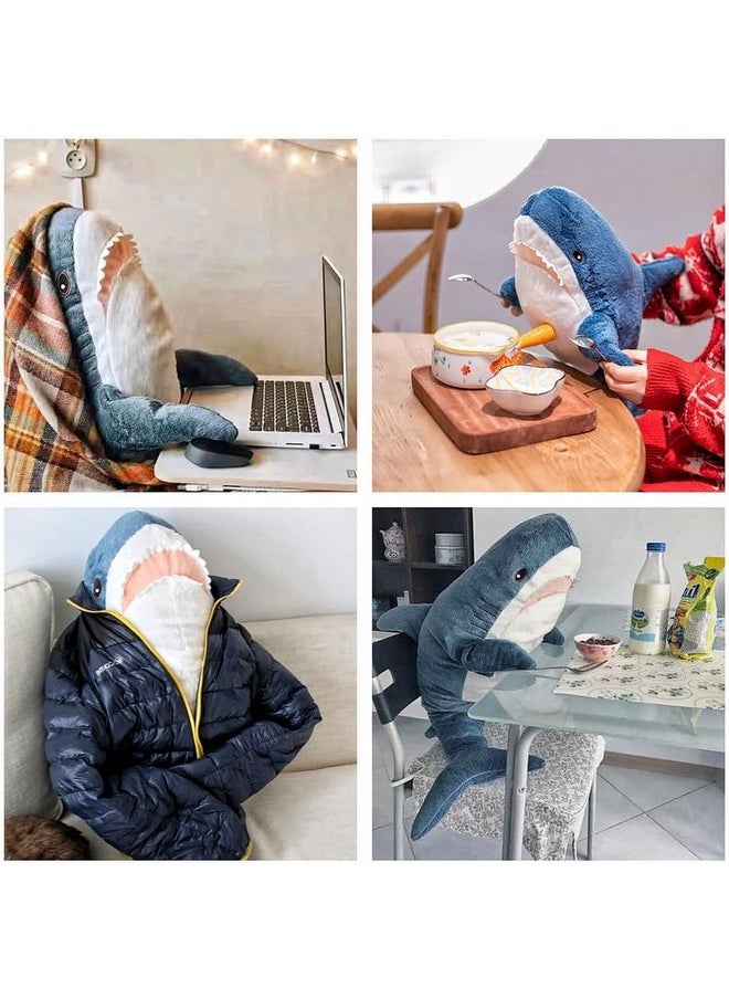 XIAOHONG - 39 Inch Giant Shark Stuffed Animal,Soft Shark Cushion Pillow Shark Plush Pillows,Chubby Stuffed Shark Toy Kid'S Room Décor,Perfect Stress Relief For Women - Image 1