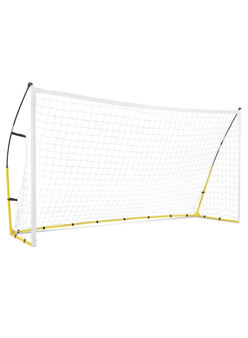 والالا شبكة مرمى كرة قدم محمولة، سهلة وسريعة التركيب، تتضمن شبكة وحقيبة حمل، شبكة كرة قدم في الفناء الخلفي للأطفال والكبار، 240*150 سم - Image 1