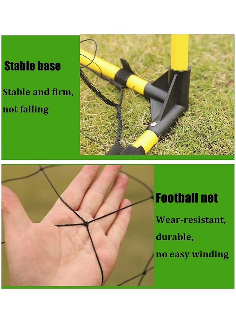 WALALLA Portable Soccer Goal Net, 240 x 150cm Backyard Football Goal with Carry Bag, Quick Setup Training Goal with Heavy Duty Frame and 2-Ply Net for Kids Adults Garden Park Field Practice - Image 3