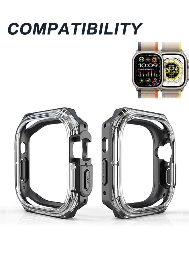Organizer Apple Watch 45mm Case Cover, Soft Protective Bumper Rugged Clear Bezel Frame, Apple Watch Series 9/ 8/ 7 - Image 2