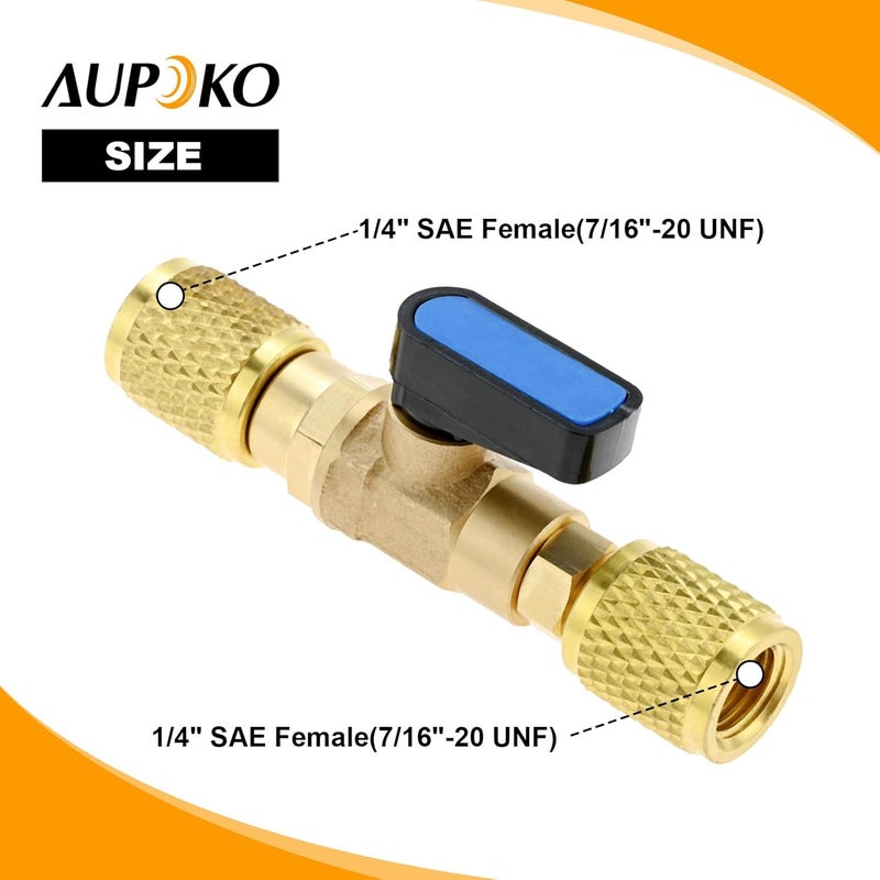 Aupoko محول خيوط أنثوية 14 SAE للتحكم في تدفق الإغلاق لنظام التكييف والتبريد - Image 4