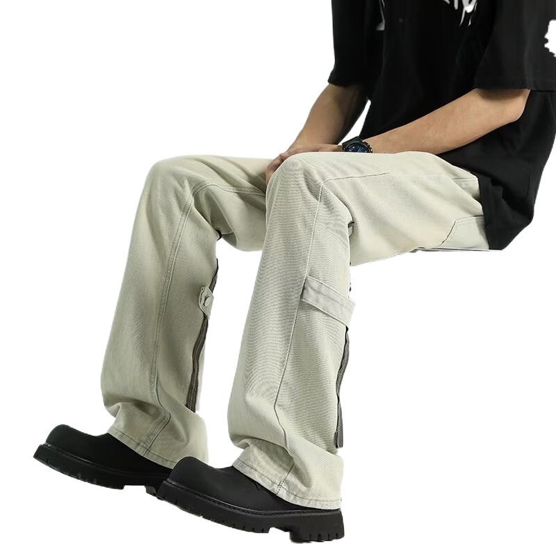 Unisex Classic Denim Jeans Loose Fit Daily Outdoor Wear - Image 5