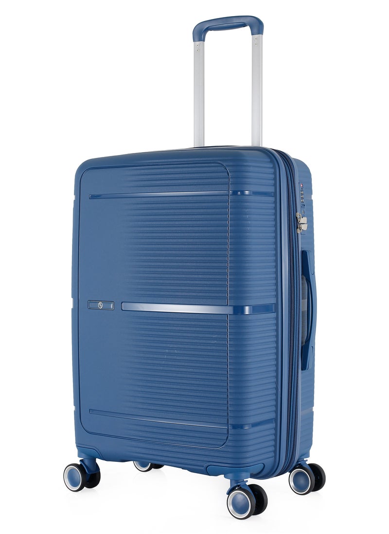 H.T H.T Luggage Bag, Hard Case Polypropylene (PP) Material, 8x360 Degree Rotation Spinner Wheels, Matching Color Suitcases, Expandable Trolley Bag, Telescopic Handle, TSA Lock, SKU 13627  - Image 1