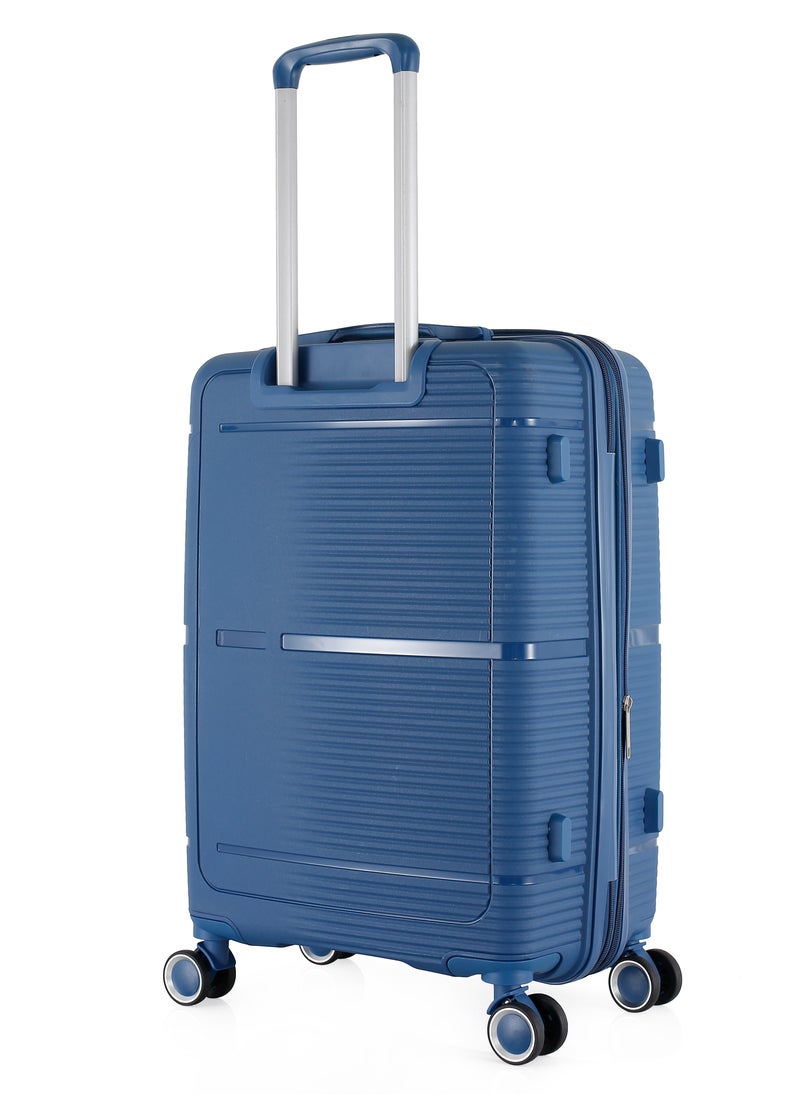 H.T H.T Luggage Bag, Hard Case Polypropylene (PP) Material, 8x360 Degree Rotation Spinner Wheels, Matching Color Suitcases, Expandable Trolley Bag, Telescopic Handle, TSA Lock, SKU 13627  - Image 4