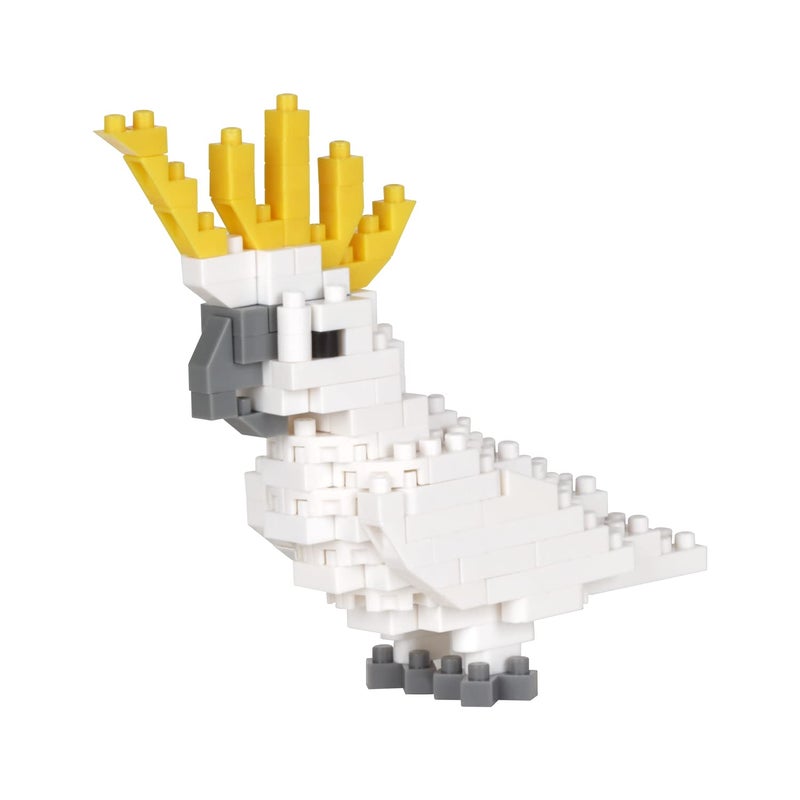nanoblock - Birds - Sulphur-Crested Cockatoo, Collection Series Building Kit - Image 1