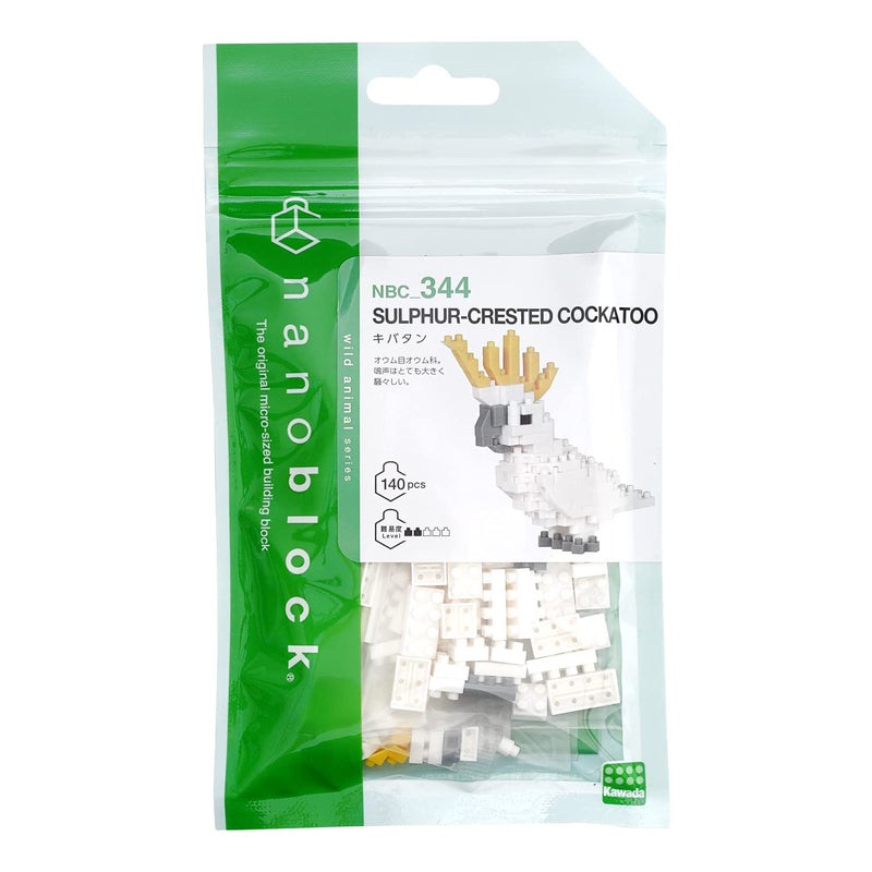 nanoblock - Birds - Sulphur-Crested Cockatoo, Collection Series Building Kit - Image 2
