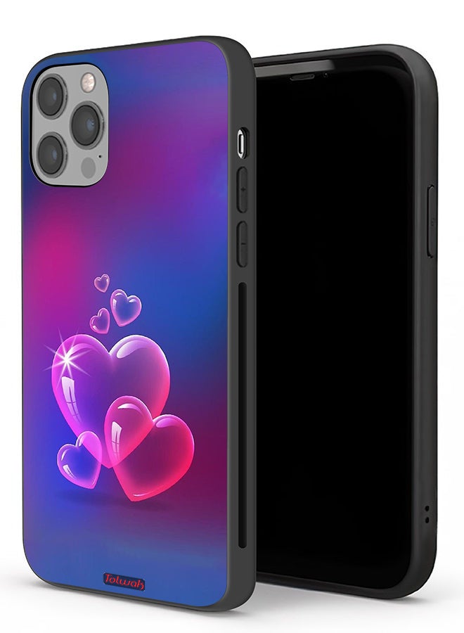 Tolwak Apple iPhone 12 Pro Max Protective Case Water Hearts - Image 1