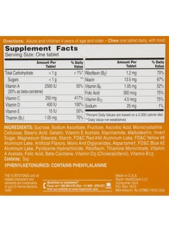 Flintstones Vitamins Flintstones Multivitamin + Immunity Support Chewables Fruit Flavor 60 Ct  - Image 4