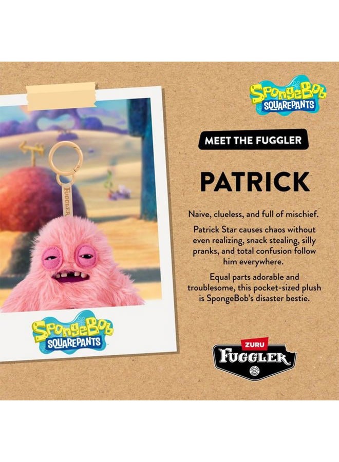 Fuggler SpongeBob 5-Inch Plush Keyring by ZURU, Funny Ugly Monster Bag Clip-on Stuffed Animal, Multiple Characters Available, Multiple (Pink, Yellow, Green, Mint Green), 5-inch - Image 5