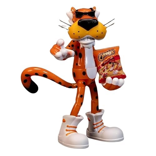 Jada Toys Cheetos Chester Cheetah Action Figure Flamin' Hot Glow in The Dark – 6” Articulated Exclusive, with Bag of Cheetos, Shades, Cheeto Dust - Image 2