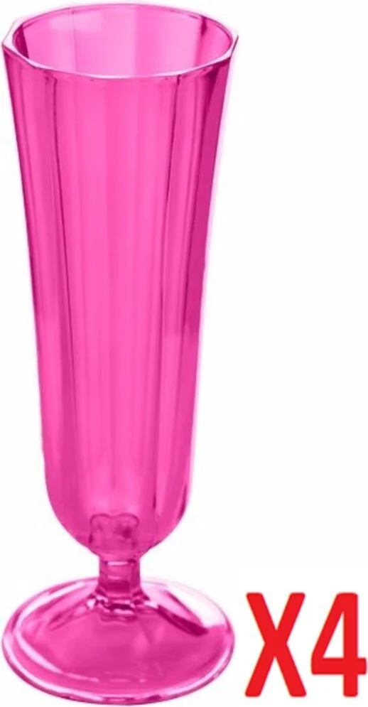بورلاند Pink Flute Champagne Glass 130 cc 4-pack 04FIA001713