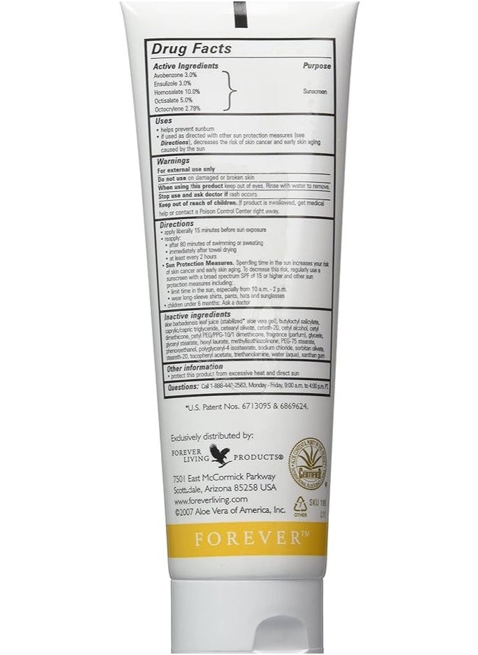 فوريفر ليفنج - ألو صن سكرين,عامل حماية من الشمس SPF 30 حماية من الأشعة فوق البنفسجية فئة A والأشعة فوق البنفسجية فئة B، واقي شمسي غير مرئي، لوشن واقي من الشمس، مرطب، واقي شمسي للوجه - Image 1