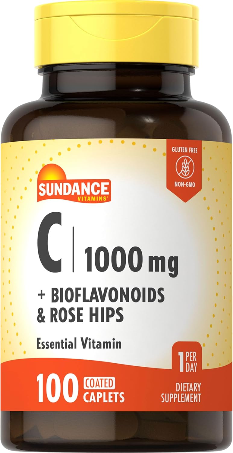 Vitamin C 1000mg with Bioflavonoids for Adults - 100 Caplets