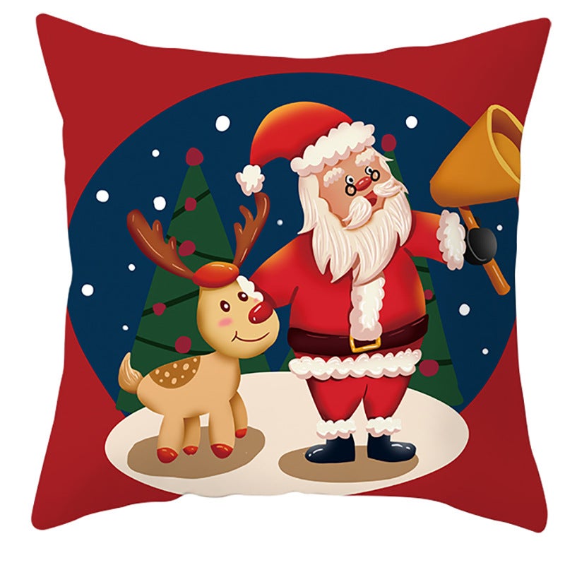 new Santa Claus pillow cover cute Christmas home cushion cover cute cartoon pillow - Image 4
