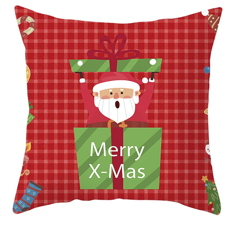 new Santa Claus pillow cover cute Christmas home cushion cover cute cartoon pillow - Image 3