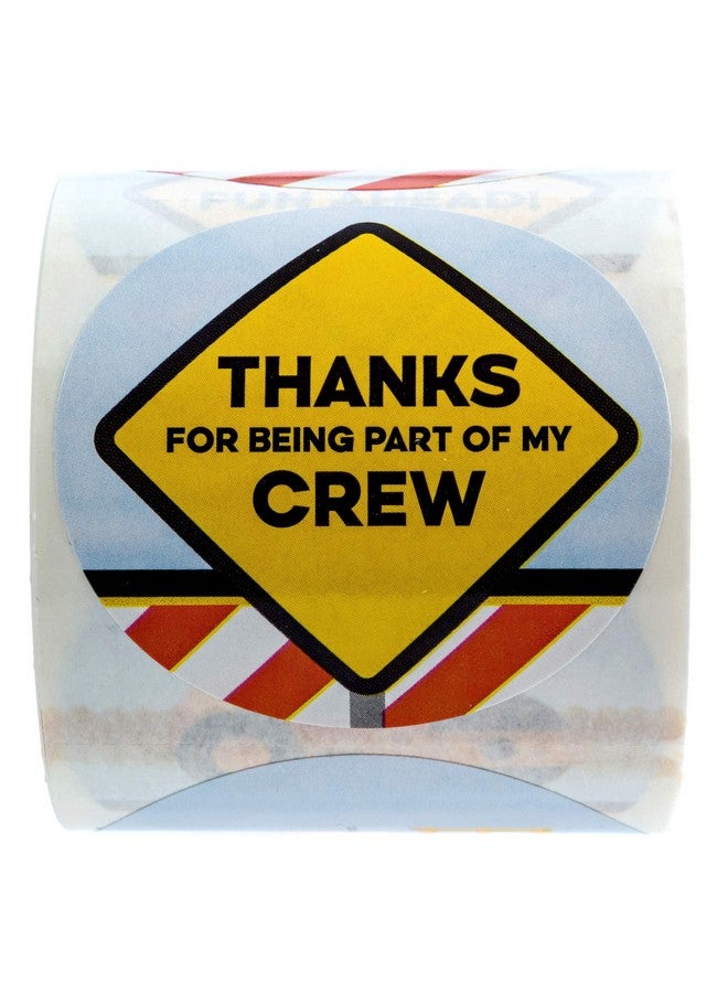 SBlabels 2 Inch Construction Birthday Stickers / 250 Construction Celebration Stickers Per Roll / 8 Road Hazard Party Stickers - Image 3