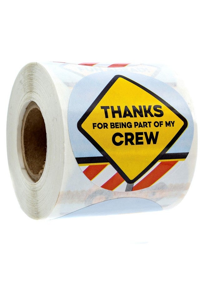 SBlabels 2 Inch Construction Birthday Stickers / 250 Construction Celebration Stickers Per Roll / 8 Road Hazard Party Stickers - Image 1