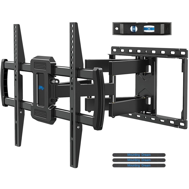 Mounting Dream TV Wall Mount, UL Listed Full Motion Mount Bracket for 42-84 Inch Flat Screen TVs, Swivel Articulating Dual Arms, Max VESA 600x400mm, 100 LBS Loading, Fits 16 Inches Wood Studs, MD2296 - Image 1