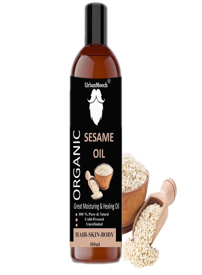 UrbanMooch Natural & Organic Cold Pressed Sesame Oil For Hair & Skin (100Ml) - Image 1