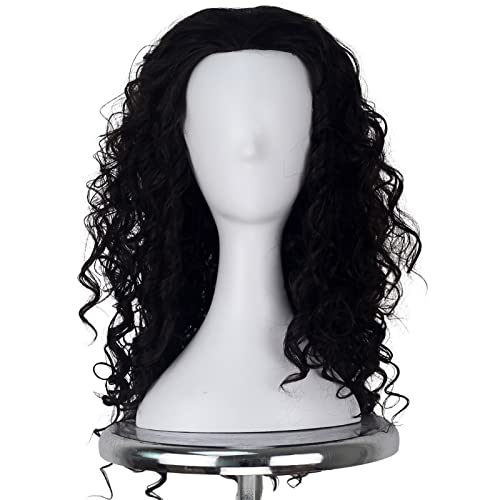 Yan Dream Man Medium Long Curly Dark Brown Wig for Men Movie Cosplay Costume Halloween Wig Adult - Image 1
