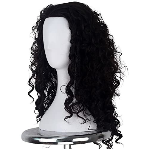 Yan Dream Man Medium Long Curly Dark Brown Wig for Men Movie Cosplay Costume Halloween Wig Adult - Image 5