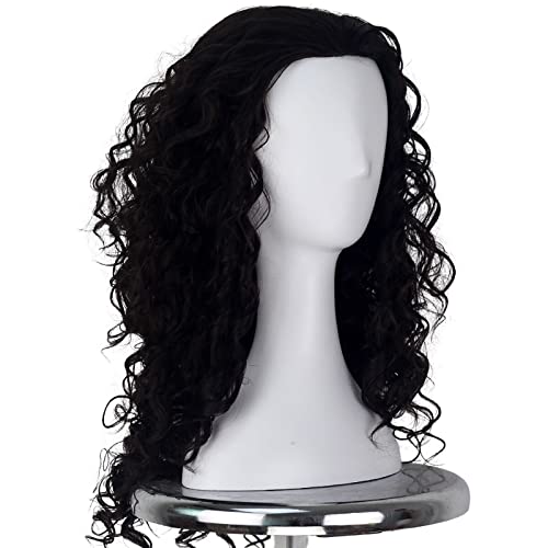 Yan Dream Man Medium Long Curly Dark Brown Wig for Men Movie Cosplay Costume Halloween Wig Adult - Image 4