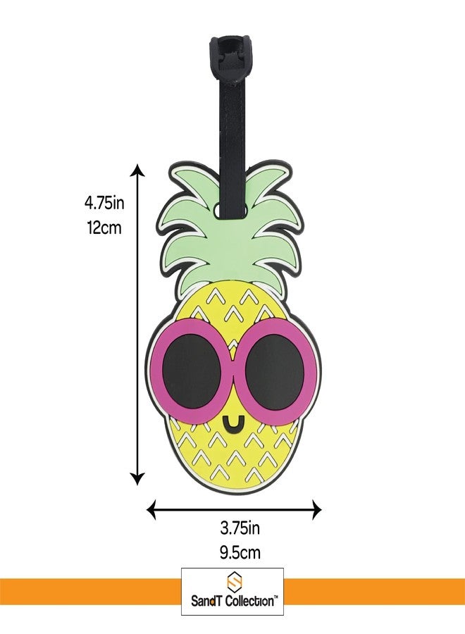 SandT Collection Pineapple With Glasses Luggage Tag - Image 3