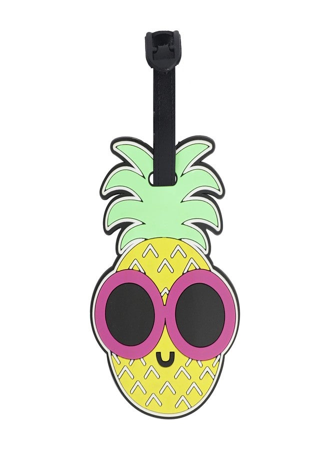 SandT Collection Pineapple With Glasses Luggage Tag - Image 1