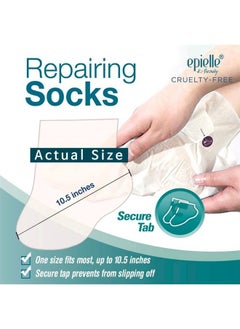 Epielle Intensive Repairing Foot Mask for Dry foot and Cracked heel and callus (Socks-6pk) Foot Spa masks | Coconut Oil + Milk Extract + Hyaluronic Acid. Mothers Day GIfts  - Image 5
