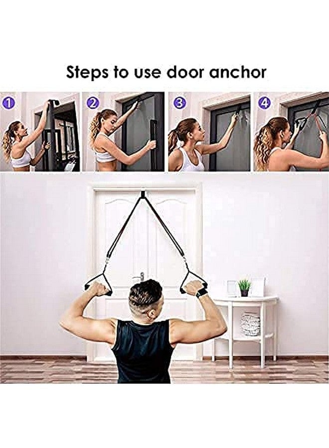 DEZNA Exercise Bands Resistance Bands Set for Workingout Door Fitness Gym Resistance Bands Kit for Men Women Stretching Rubber Bands (11PCS) - Image 4
