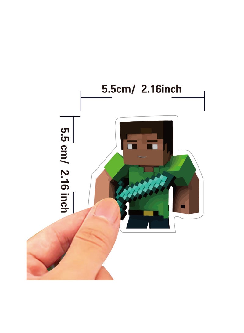 50pcs Minecraft graffiti stickers cartoon game waterproof sticker for video game theme party funny stickers for lovers best gift decorative stickers - Image 2