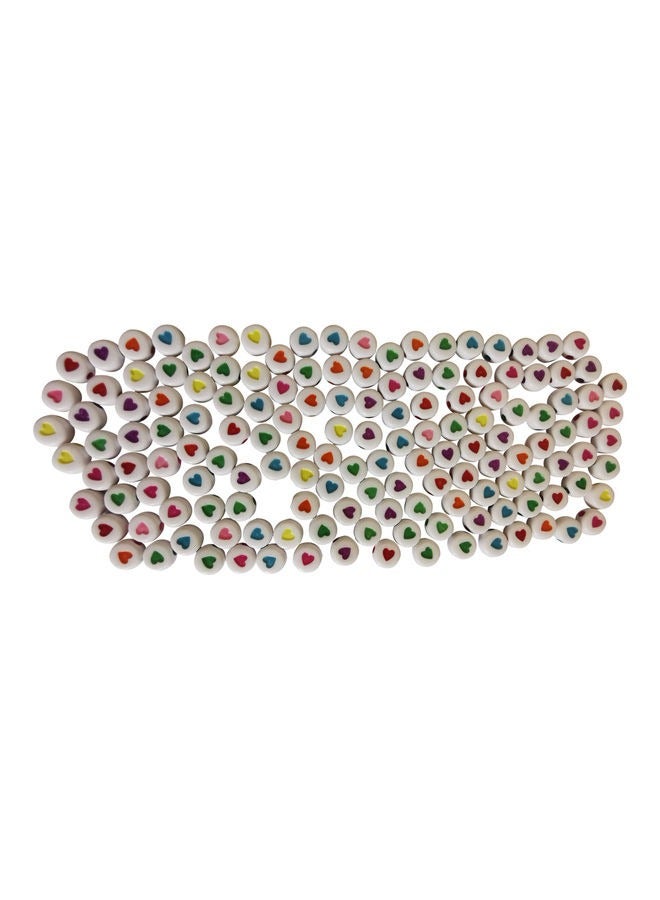 اسم المحتوى ناريلا 300-Piece Decorative Acrylic Heart Shaped Craft Beads - Image 1