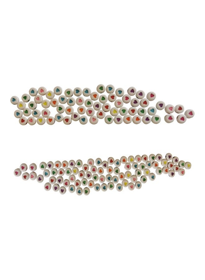 اسم المحتوى ناريلا 300-Piece Decorative Acrylic Heart Shaped Craft Beads - Image 2