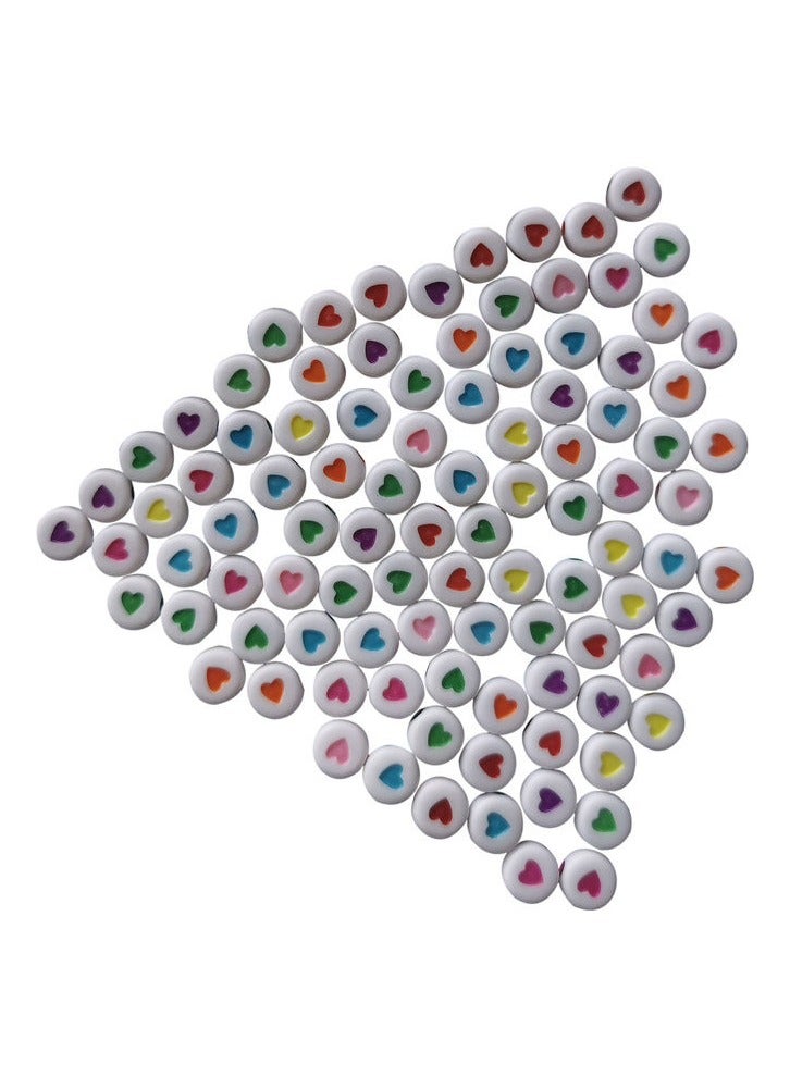 اسم المحتوى ناريلا 300-Piece Decorative Acrylic Heart Shaped Craft Beads - Image 4