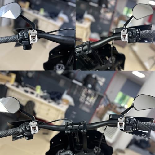 FVMOTO CNC Brake Clutch Perch Clamps Half Clamp Compatible with Harley Sportster Softail Dyna Touring Road Glide Street Glide Chrome - Image 3